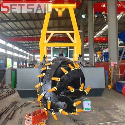 Excavadora de arena de 582kw con potencia de cabeza de corte de 260kw y profundidad de dragado de 10m
