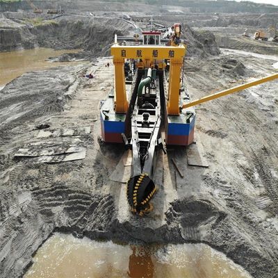 180000.000kg de peso bruto cortador excavadora de succión con capacidad de potencia del motor de 1000m3/h