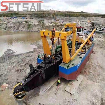 Excavadora de arena de 20 pulgadas de capacidad de 1000 m3/h con motor diesel para proyectos de dragado a gran escala