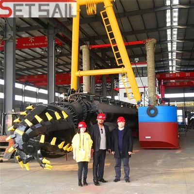 Excavadora de arena de 20 pulgadas de capacidad de 1000 m3/h con motor diesel para proyectos de dragado a gran escala