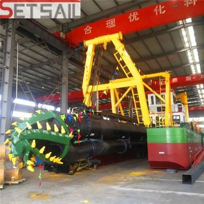Diámetro de la cabeza del cortador 2000mm 18 pulgadas Capacidad de lona 3500m3/h Excavadora de arena hidráulica