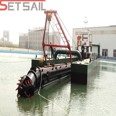 Diámetro de la cabeza del cortador 2000mm 18 pulgadas Capacidad de lona 3500m3/h Excavadora de arena hidráulica