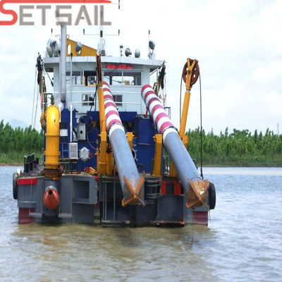 Diámetro de la cabeza del cortador 2000mm 18 pulgadas Capacidad de lona 3500m3/h Excavadora de arena hidráulica