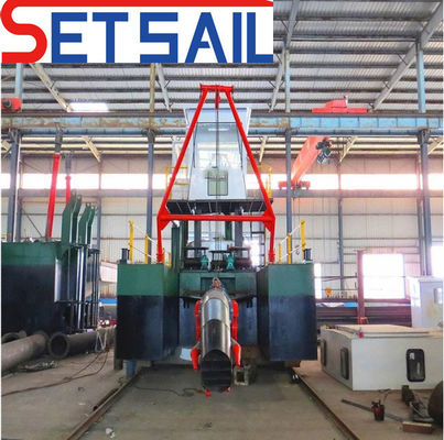 Extracción de oro dragadora de arena portátil de succión a chorro con motor principal Cummins / Weichai