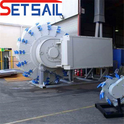 Excavadora de grava de cubo de ruedas personalizada con Spud hidráulico y sistema de control Rexroth