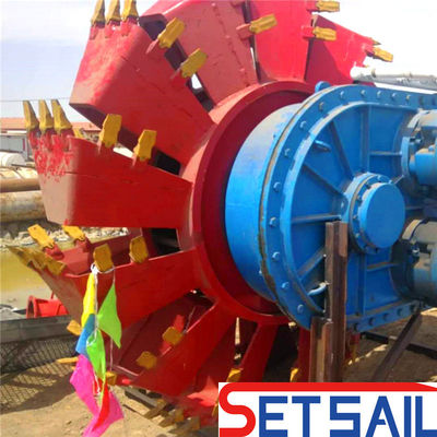Excavadora de barro de alta capacidad de 160m3-2000m3 con rueda hidráulica y cabeza de cubo con motor diesel