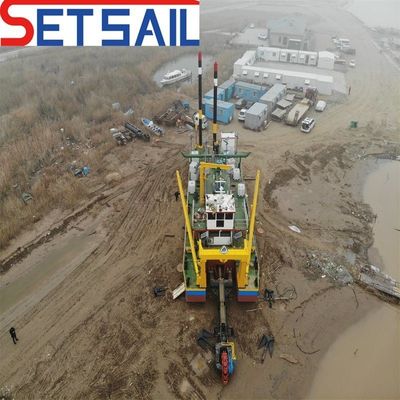 Dredger de cubo de ruedas controlado por Siemens PLC para dragado en lagos y embalses