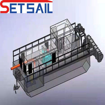 Excavadora de aspiración trasera para excavar profundidad de 4-15 m y caudal de agua de 100 m3 a 2000 m3