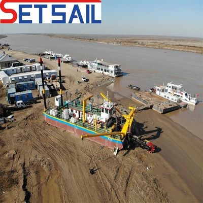 Dredger de arena con cubo de ruedas de Siemens PLC con sistema hidráulico Rexroth