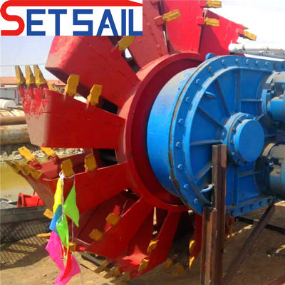 17m-50m Motor diesel Río bomba de arena de rueda de la cubeta excavadora con longitud total de 17m-50m