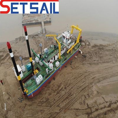 Excavadora de cubo de ruedas con bomba de arena de río con profundidad de dragado de 8m-20m y moneda estadounidense