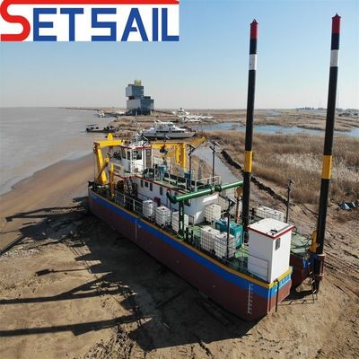 Dredger de cubo de ruedas de gran capacidad para arena de río impulsado por un motor diesel Cummims