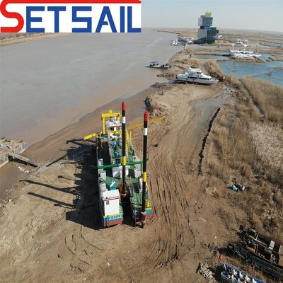 Profundidad de dragado de 8m-20m Torbellina hidráulica con ruedas de múltiples funciones Bucekt Dredger en moneda estadounidense