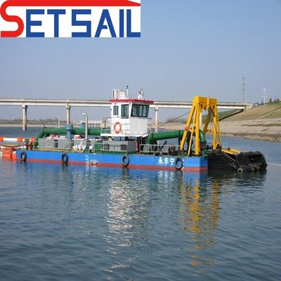 Ancho total de 4,5 m a 12 m Trailer de cabrestante hidráulico, aspiradora y dragadora de aspiración con Siemens PLC