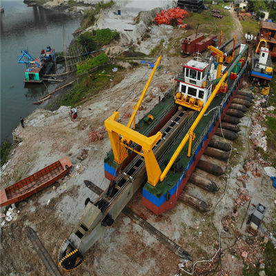 Excavadora de aspiración de arena de 24 pulgadas con y profundidad de dragado de 4m-15m