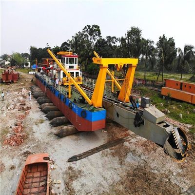Excavadora de aspiración de arena de 24 pulgadas con y profundidad de dragado de 4m-15m