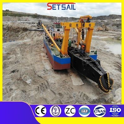 Mini River Jet Suction Sand Pump Ship Dredger con potencia de motor diesel de 110kw-2000kw