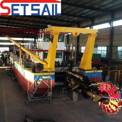 Sistema hidráulico Rexroth Excavadora de arena de rueda de cubo portátil para un trabajo de dragado sin problemas
