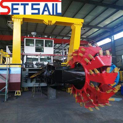 Dredger de aspiración de ruedas de cubo controlado por Siemens PLC Dredger de arena con rendimiento