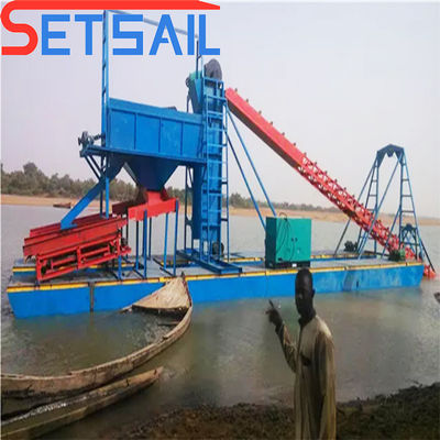 Dredger de oro y diamantes de alta capacidad con diseño personalizado