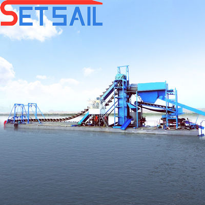 Dredger de oro y diamantes de alta capacidad con diseño personalizado