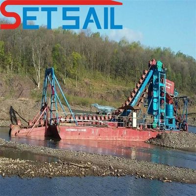 4kw X 3-10kw X3 Dredger de minería de cubo de cadena multifunción para arena de río y oro