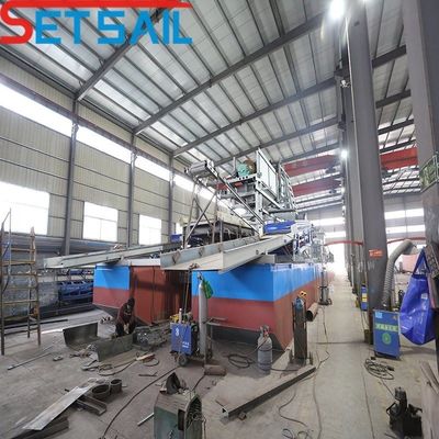 Máquina de minería de lagos multifunción con excavación por cadena de cubo potencia del motor principal 37kw-200kw