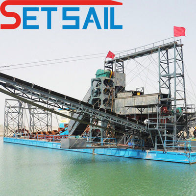 Capacidad Equipo de minería de cubo en cadena para el lago de oro diamante 60-500 metros cúbicos Capacidad