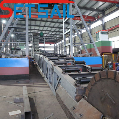 7.5kw-20kw potencia de la bomba de inyección de la cadena de cubo completo río equipo de minería de oro y diamantes