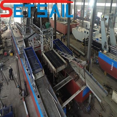 Dredger de minería de oro del río con conjuntos de generadores Cumins 75kw-500kw y diseño personalizado