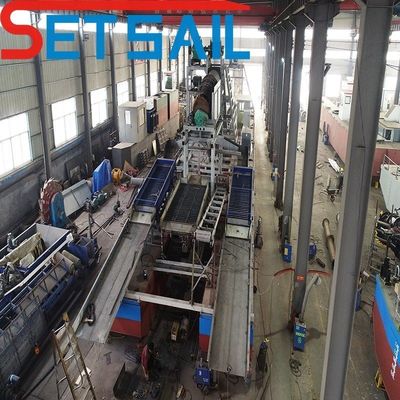 Dredger de minería de oro del río con conjuntos de generadores Cumins 75kw-500kw y diseño personalizado