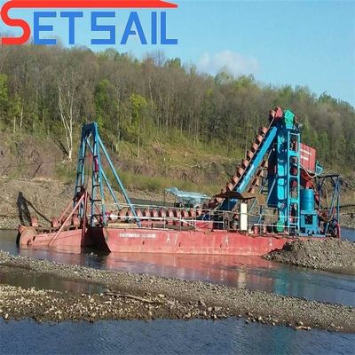 Profundidad de dragado de 7-30 metros Río Minería de oro y diamantes dragado con equipo de centrifugadora