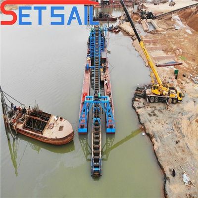 Profundidad de dragado de 7-30 metros Río Minería de oro y diamantes dragado con equipo de centrifugadora