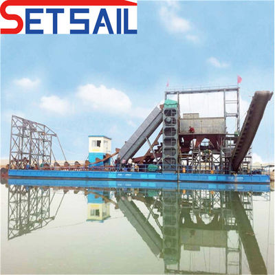 Dredger para minería de oro y diamantes equipado con conjuntos de generadores de motores diesel QHCBD-3