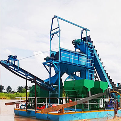 Dredger de oro de río de alta capacidad QHCBD-5 con equipo de jigging de diamantes