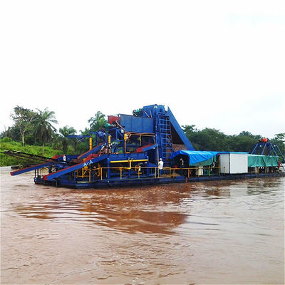 Dredger de oro de río de alta capacidad QHCBD-5 con equipo de jigging de diamantes