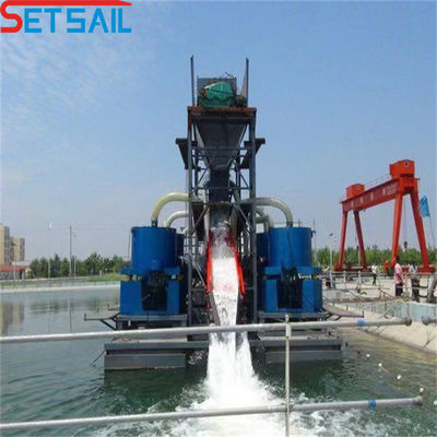 Dredger de extracción fluvial automático completo para depósitos de oro y diamantes