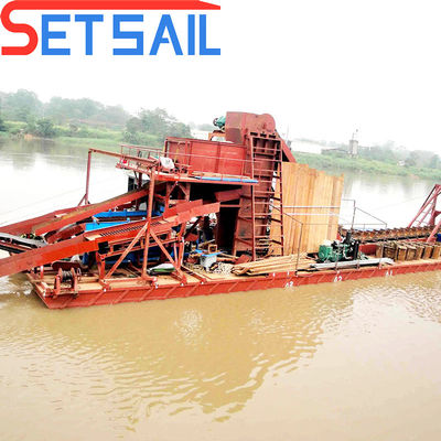 380V Bucket Chain Río Minería de oro draga para el material resistente a la corrosión y río
