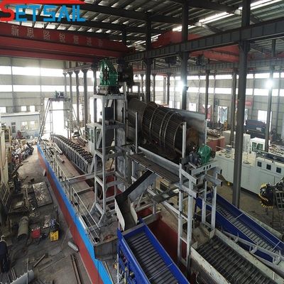 95kw-260kw Cadena de energía eléctrica Cubo de oro y excavadora de arena con dimensiones de casco de 23m-49m
