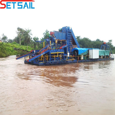 15kw de potencia de la bomba de inyección de alta capacidad de oro y la mezcla de diamantes excavadora con Jigging