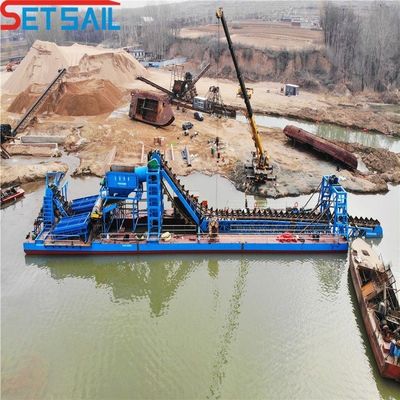 15kw de potencia de la bomba de inyección de alta capacidad de oro y la mezcla de diamantes excavadora con Jigging