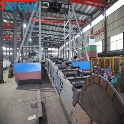 150 metros cúbicos por hora Cadena de cubo de extracción de oro excavadora para la producción de oro en volumen