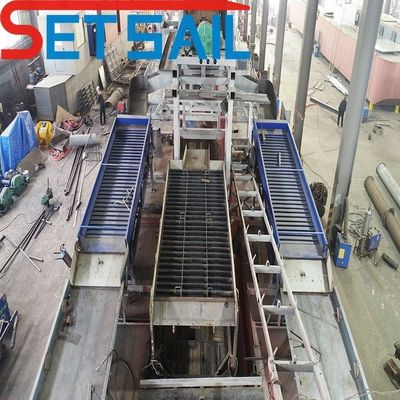 Dredger de oro de cubo de cadena con máquina de jigging Consumo total de combustible 14L-39L
