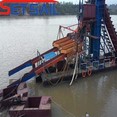 Maquinaria de dragado de arena y diamantes para piedra fluvial certificada ISO CE