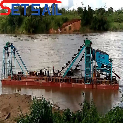 Maquinaria de dragado de arena y diamantes para piedra fluvial certificada ISO CE
