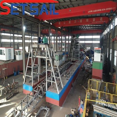 4kw X 3-10kw X3 Dispositivo de migración Cadena Bucket Dredger de oro para maquinaria de minería fluvial