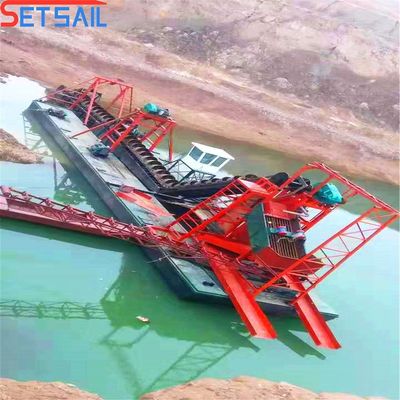75kw-150kw Máquinas de extracción de oro y diamantes de cubo de baja falla con profundidad de dragado de 7m-20m