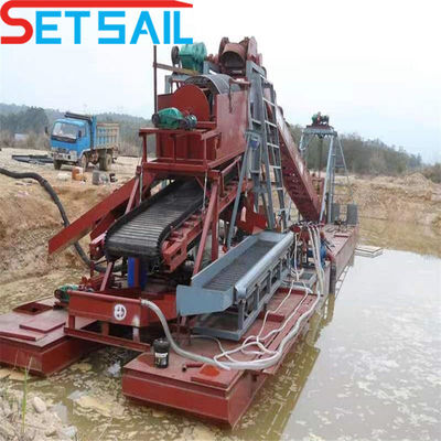 Cantidad en cadena 172PCS-200PCS Máquinas de minería fluvial de baja falla con equipo de jigging