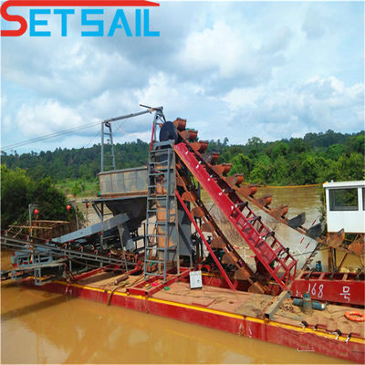 Cantidad en cadena 172PCS-200PCS Máquinas de minería fluvial de baja falla con equipo de jigging