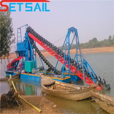 Cantidad en cadena 172PCS-200PCS Máquinas de minería fluvial de baja falla con equipo de jigging